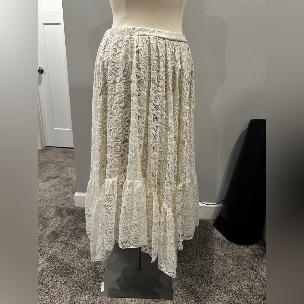 NWT Joyfolie Poesy lace boho skirt size medium